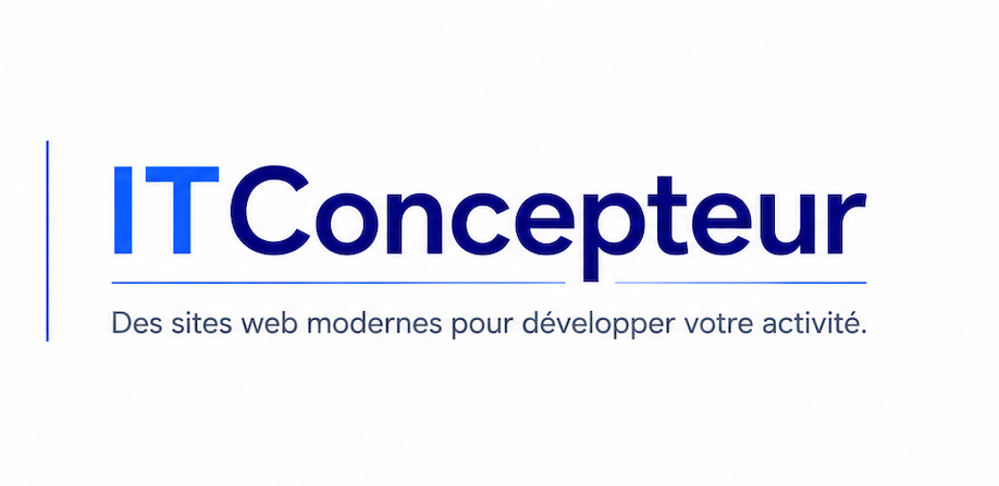 Logo ITConcepteur et slogan : des sites web modernes pour développer votre activité